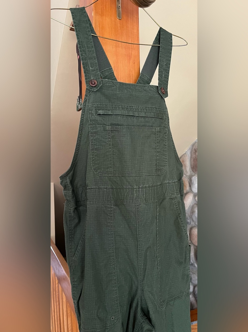 Women’s Duluth Trading Co Hempstop Pull on Overalls small green - Picture 3 of 10